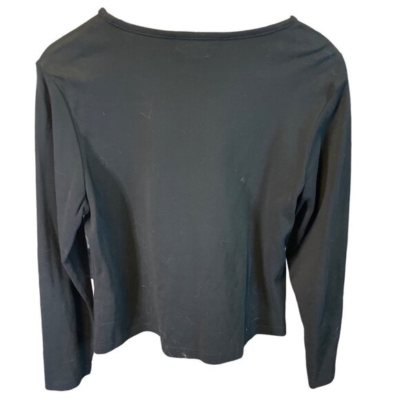 Jack B Quick Black Christmas Stocking Palm Tree Holiday T Shirt Sz L - Picture 2 of 10